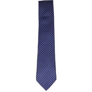 TOM FORD 100% Silk Tie Geometric Blue & Lavendar *A Few Snags on the Underside*